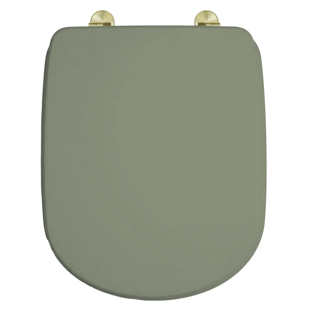 Douceur d'intérieur Sedadlová deska ORIA s kovovými panty, 35,5 × 6 × 44 cm zelený