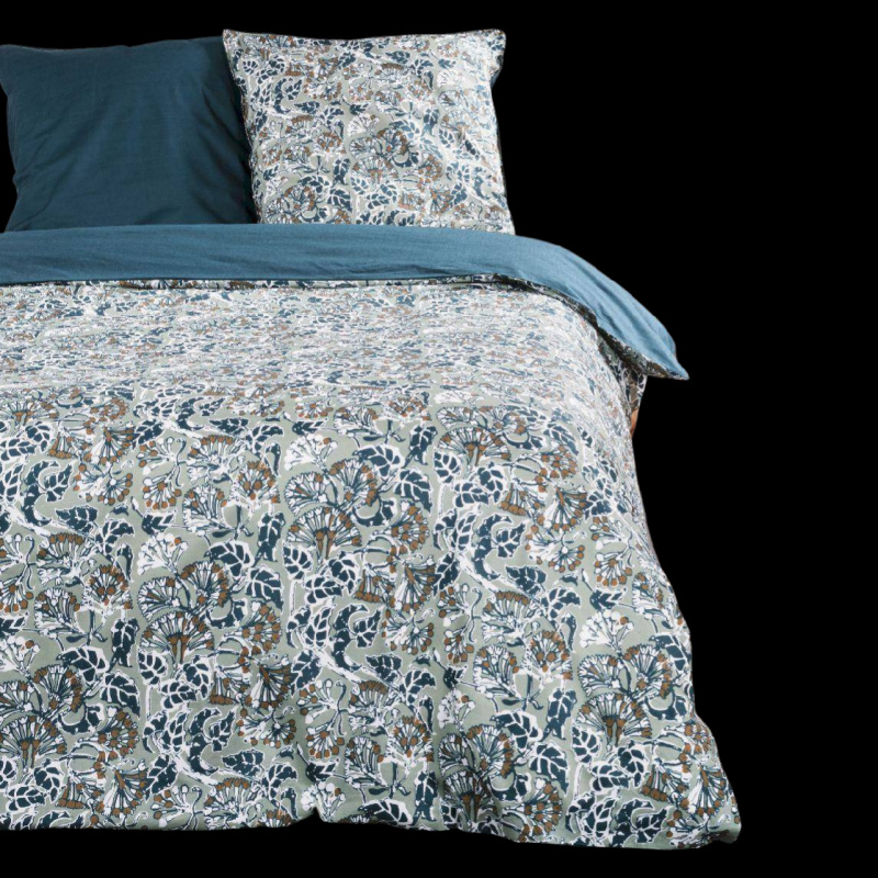 Today Bavlněné povlečení DECO PATTERN, oboustranná, modrá barva, 220 x 240 cm modrá