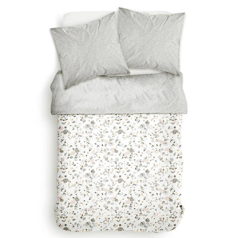 Today Povlečení Marble, oboustranné, polyester, 220 x 240 cm, bílé bílý