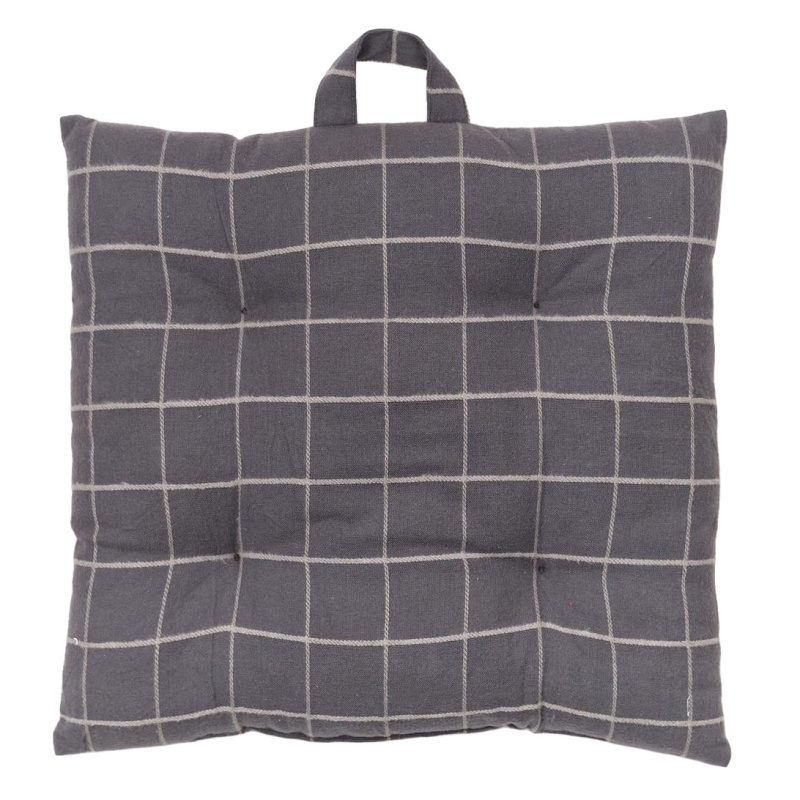 Today Polštář na židli v kostce SOFT GEOMETRY, bavlněný, 40 x 40 cm šedá 106335
