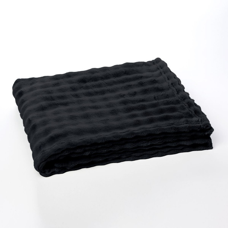 Today Deka s reliéfním vzorem, 130 x 180 cm, DOUCELIN, černá černá
