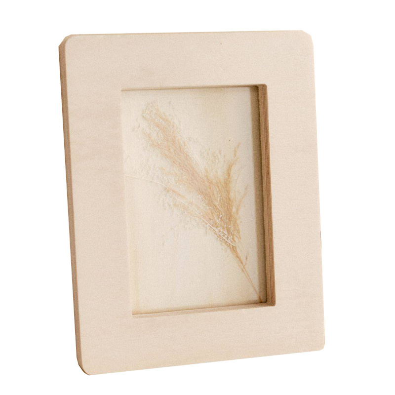 Today Dřevěný rámeček na fotku PURE, 15 x 10 cm béžová