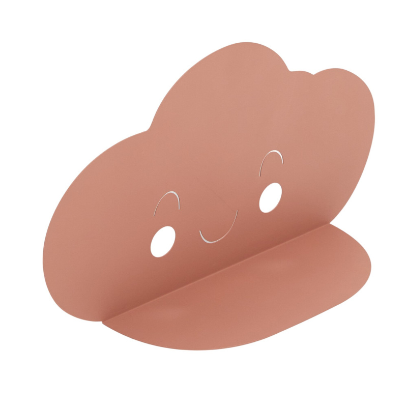 LA FACTORY Dětská polička obláček HEAD IN THE CLOUDS, 40 x 11 x 22 cm, růžová růžový
