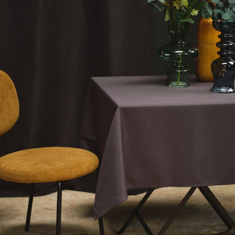 Today Obdélníkový ubrus MINIMAL, polyester, antracitový, 150 x 250 cm antracitová