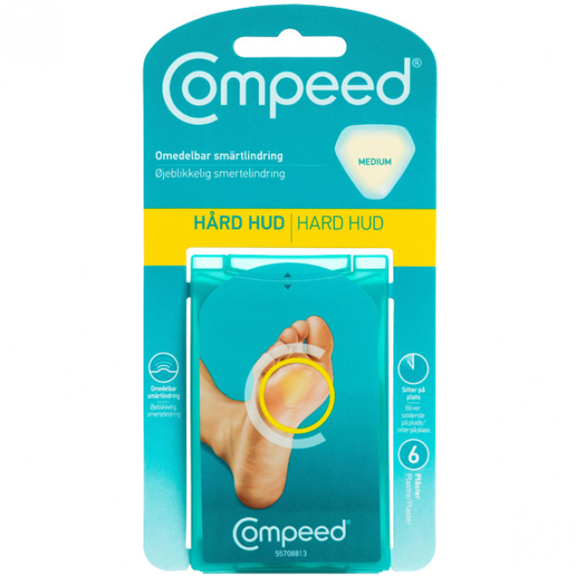 Compeed Ztvrdlá kůže 6 ks