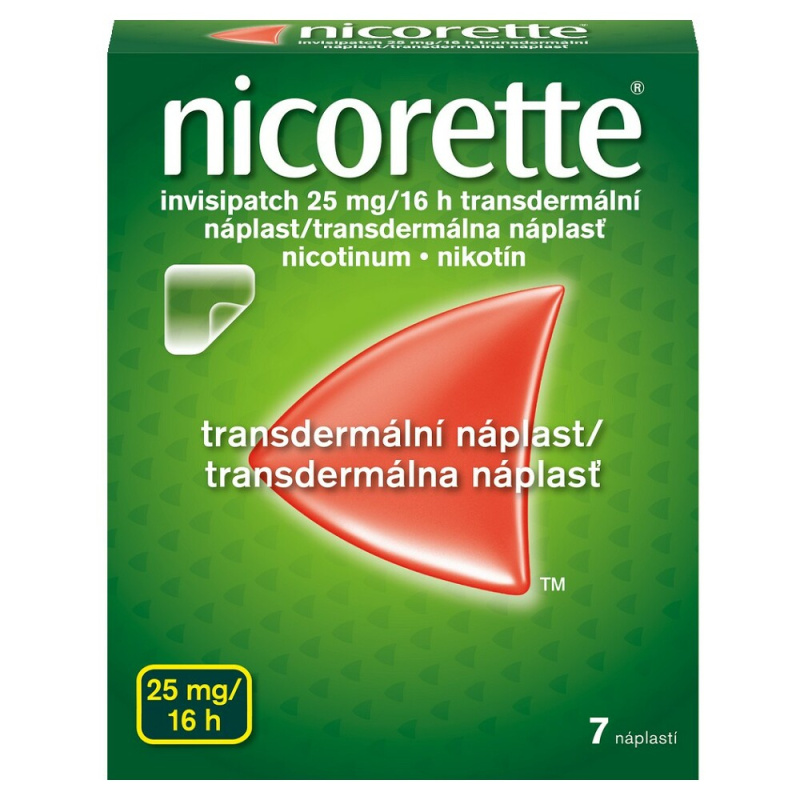 NICORETTE INVISIPATCH 25MG/16H Transdermální náplast 7
