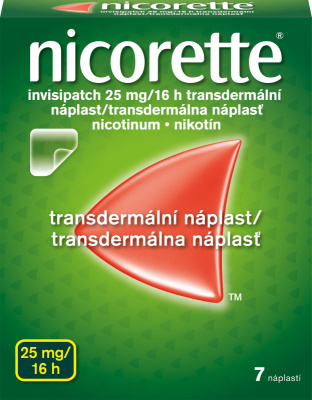 NICORETTE INVISIPATCH 25MG/16H Transdermální náplast 7