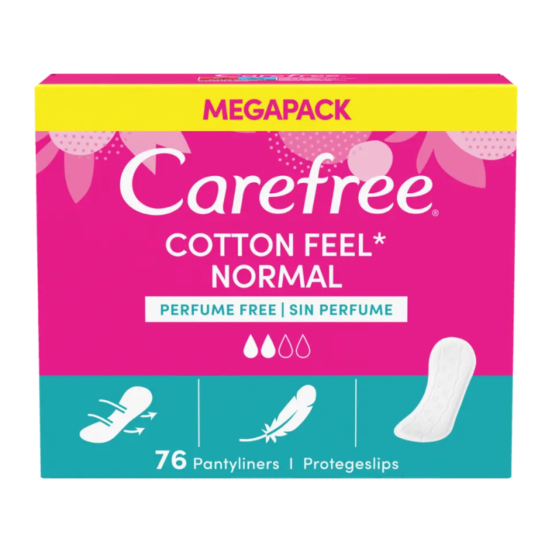 CAREFREE Slipové vložky s výtažkem z bavlny Cotton Varianta 76 kusů