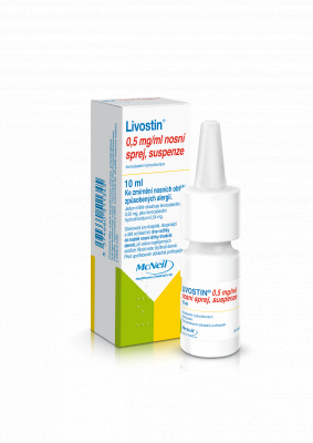 LIVOSTIN 0,5MG/ML Nosní sprej, suspenze 1X10ML