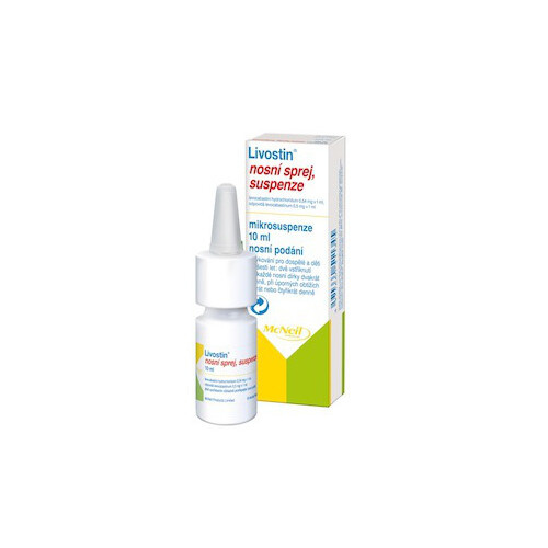 LIVOSTIN 0,5MG/ML Nosní sprej, suspenze 1X10ML