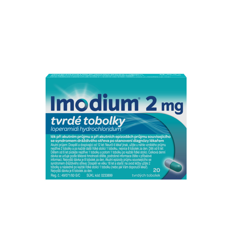 IMODIUM 2MG Tvrdá tobolka 20