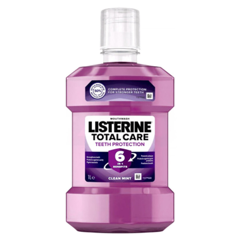 Listerine Total Care Teeth Protection ústní voda pro kompletní ochranu zubů 6 v 1 1000 ml