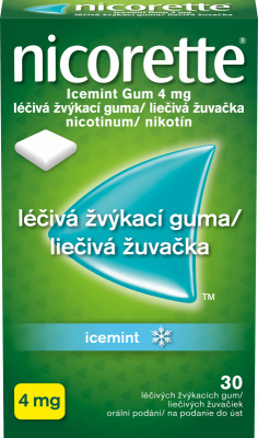 NICORETTE ICEMINT GUM 4MG Léčivá žvýkací guma 30