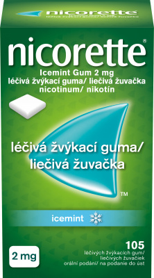 NICORETTE ICEMINT GUM 2MG Léčivá žvýkací guma 105