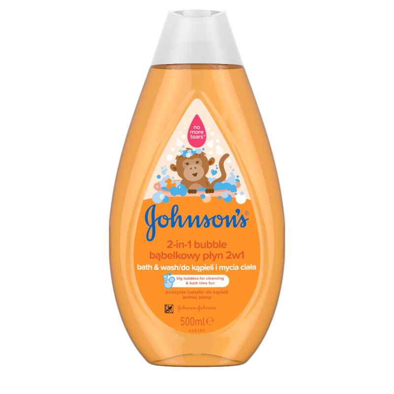 Johnson's® Wash and Bath bublinková koupel a mycí gel 2 v 1 500 ml