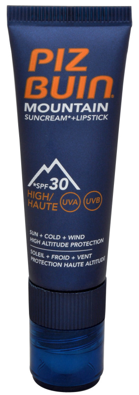PIZ BUIN Mountain 2v1 opalovací krém a balzám na rty SPF 30