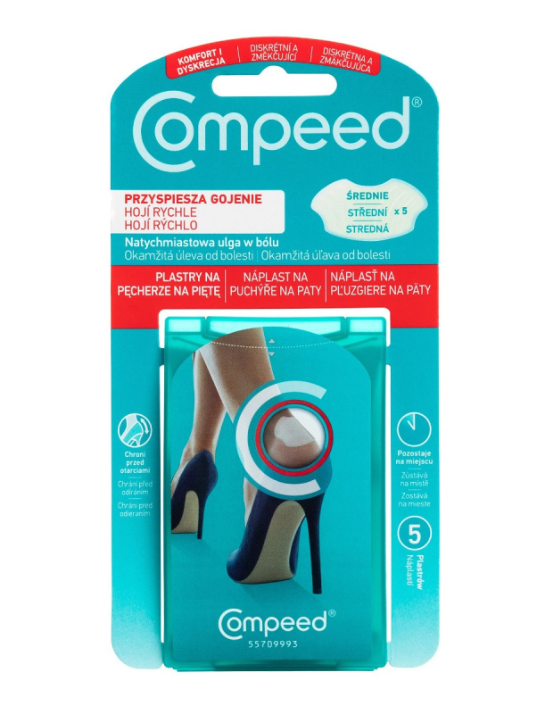 COMPEED náplast na puchýře na paty 5 kusů