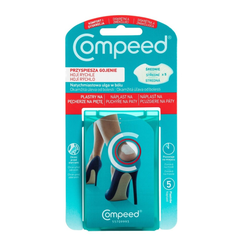 COMPEED náplast na puchýře na paty 5 kusů