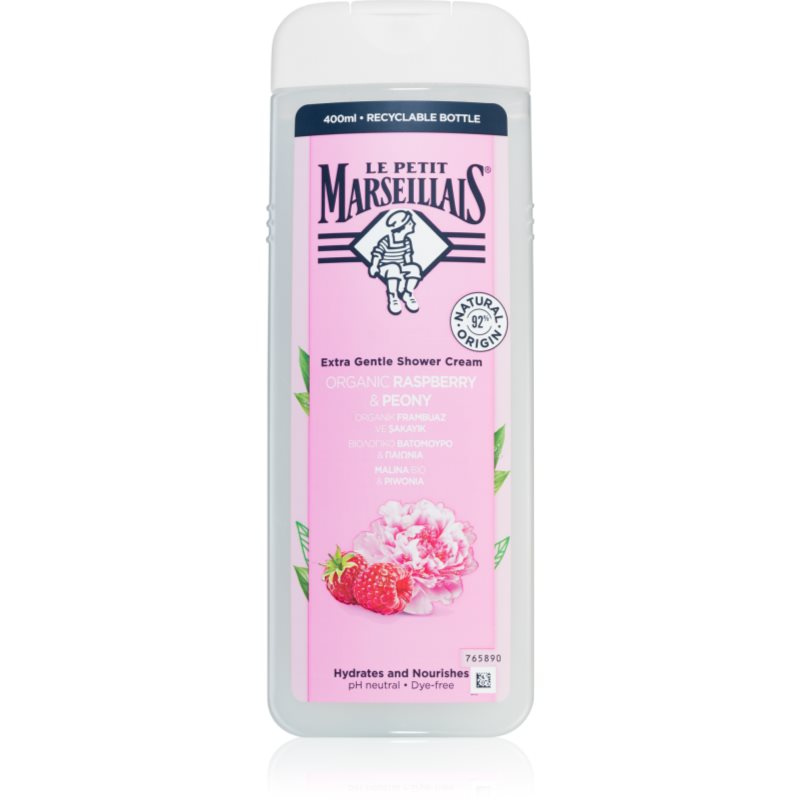 Le Petit Marseillais Raspberry BIO & Peony krémový sprchový gel 400 ml