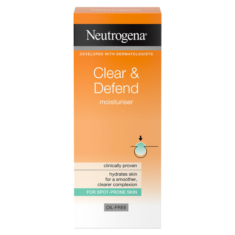 Neutrogena Clear & Defend 0.5% Salicylic Acid hydratační krém bez obsahu oleje 50 ml