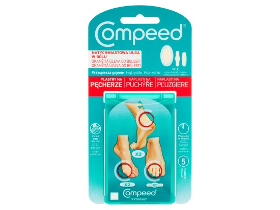 COMPEED náplasti na puchýře mix 5ks