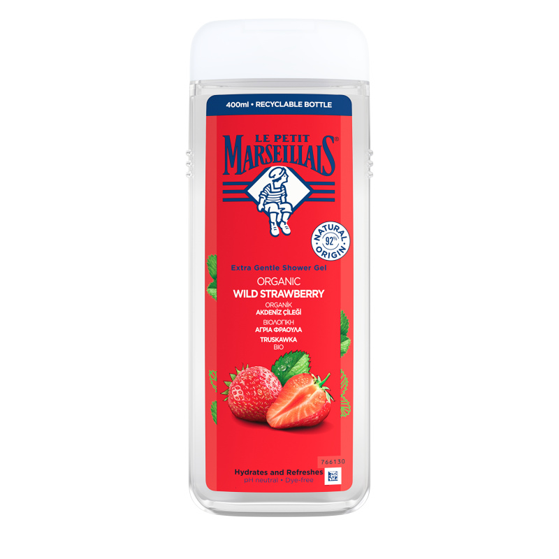 Le Petit Marseillais Wild Strawberry BIO jemný sprchový gel 400 ml
