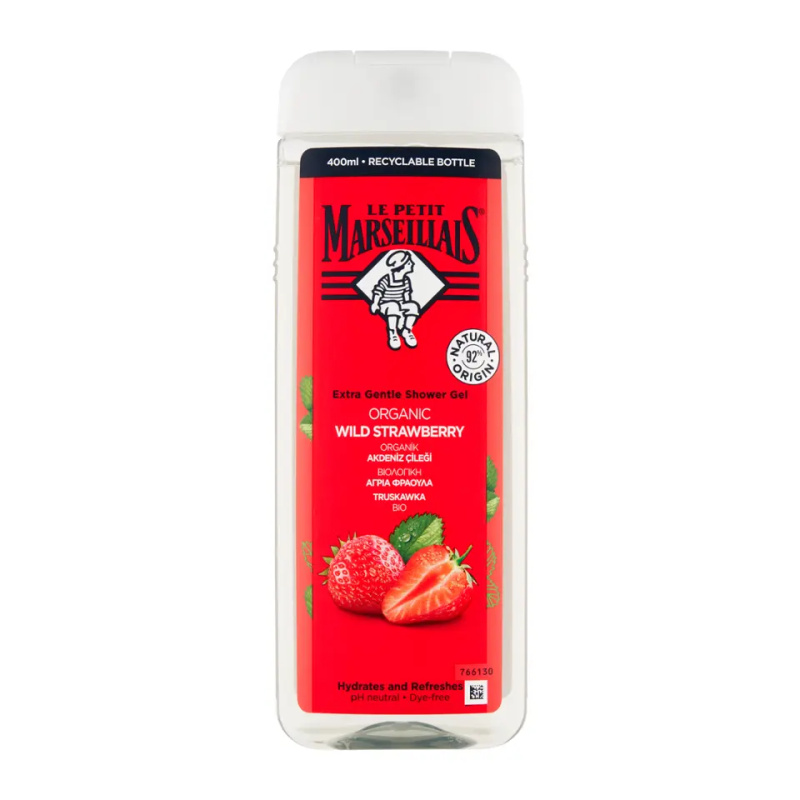 Le Petit Marseillais Wild Strawberry BIO jemný sprchový gel 400 ml