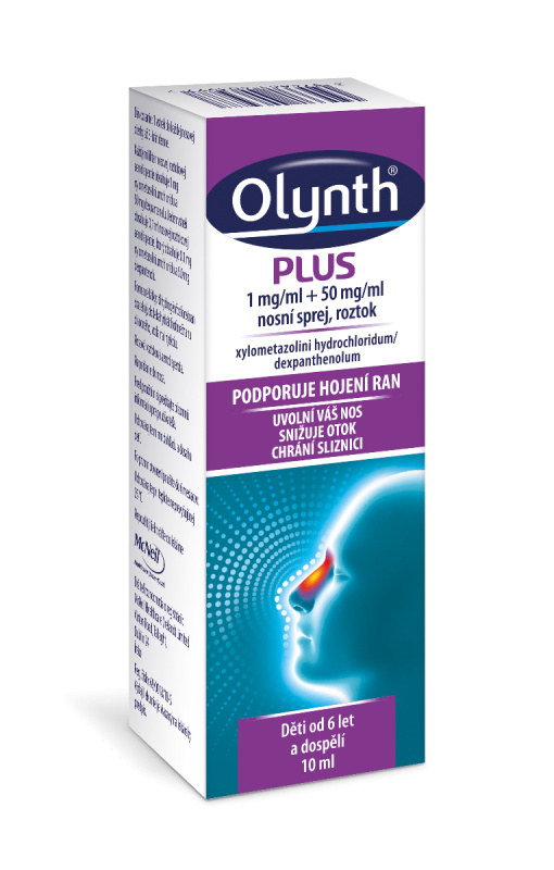 OLYNTH PLUS 1MG/ML+50MG/ML Nosní sprej, roztok 1X10ML