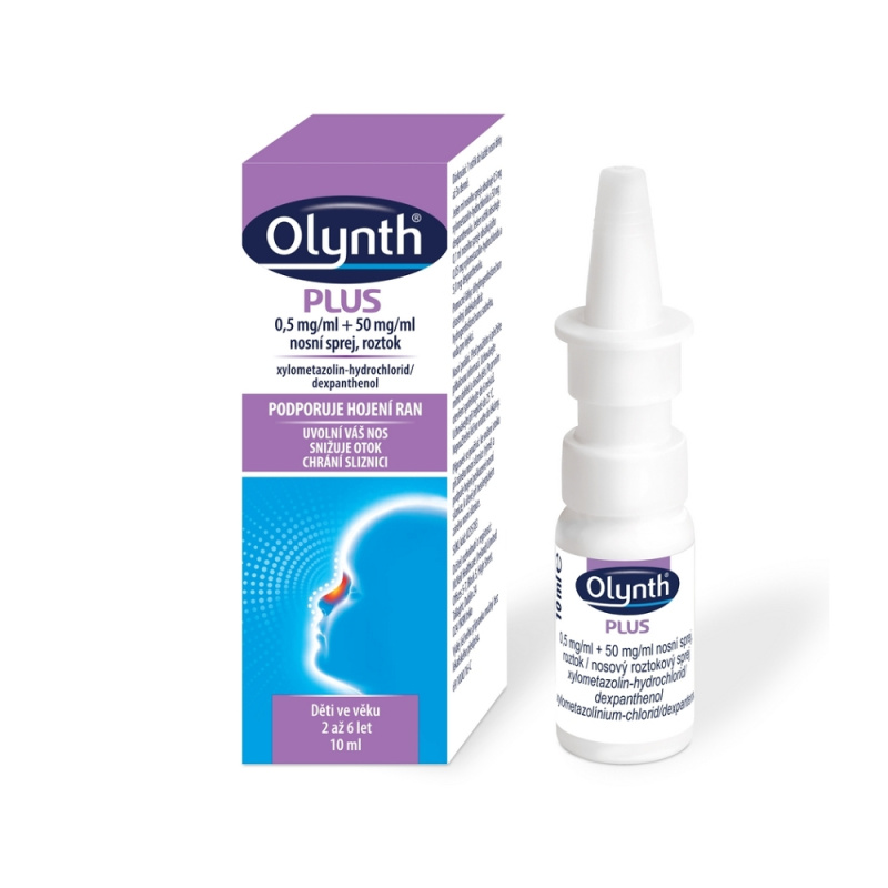 OLYNTH PLUS 0,5MG/ML+50MG/ML Nosní sprej, roztok 1X10ML