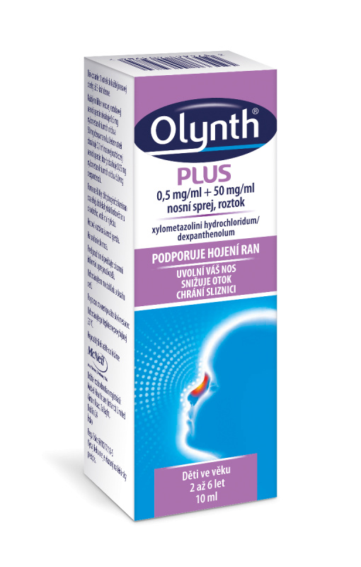 OLYNTH PLUS 0,5MG/ML+50MG/ML Nosní sprej, roztok 1X10ML