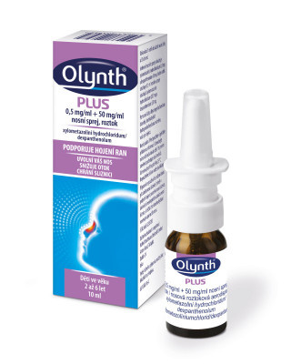 OLYNTH PLUS 0,5MG/ML+50MG/ML Nosní sprej, roztok 1X10ML