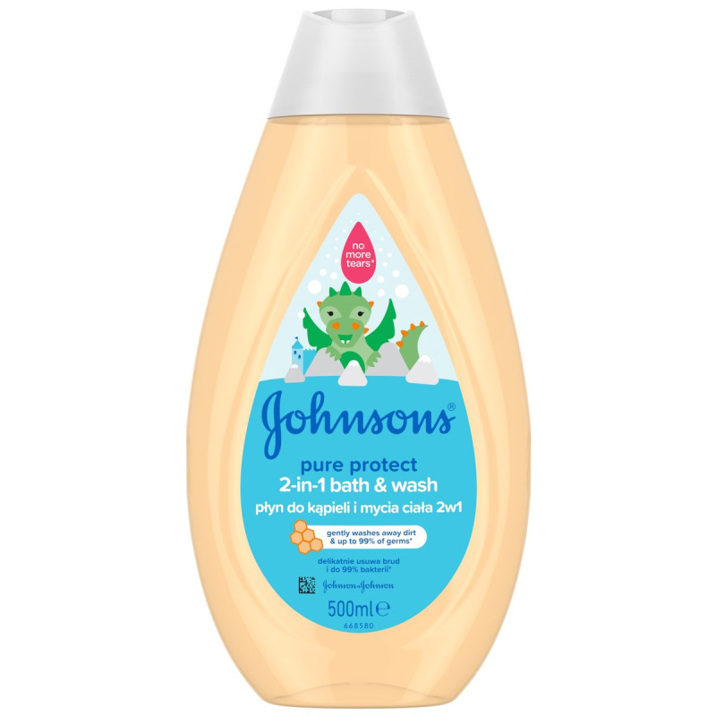 Johnson's® Pure Protect™ Koupel a mycí gel 2v1