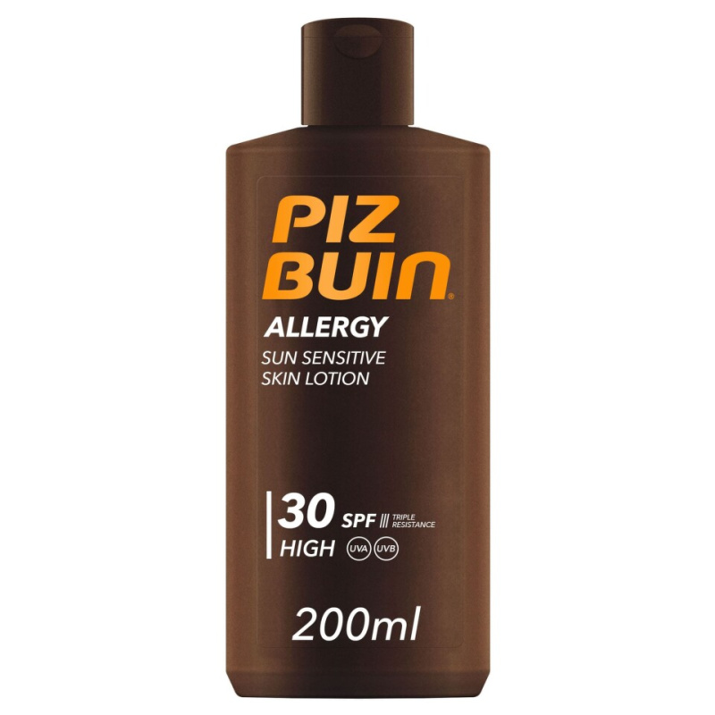 Piz Buin Allergy ochranné opalovací mléko pro citlivou pokožku SPF 30 200 ml