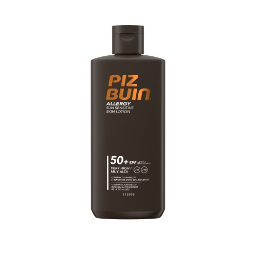 Piz Buin Allergy ochranné opalovací mléko pro suchou a citlivou pokožku SPF 50+ 200 ml