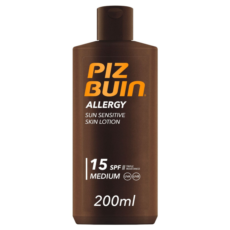Piz Buin Allergy mléko na opalování pro citlivou pokožku SPF 15 200 ml