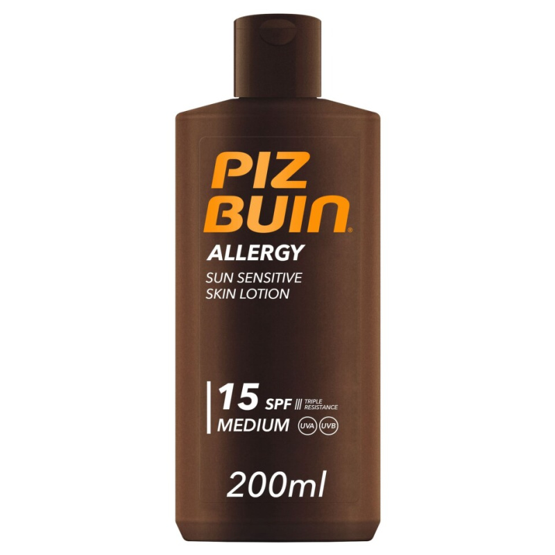 Piz Buin Allergy mléko na opalování pro citlivou pokožku SPF 15 200 ml