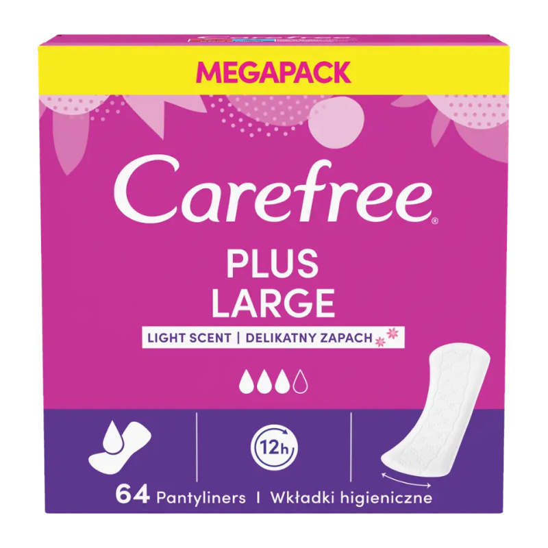 Carefree Large  slipové vložky 64 ks
