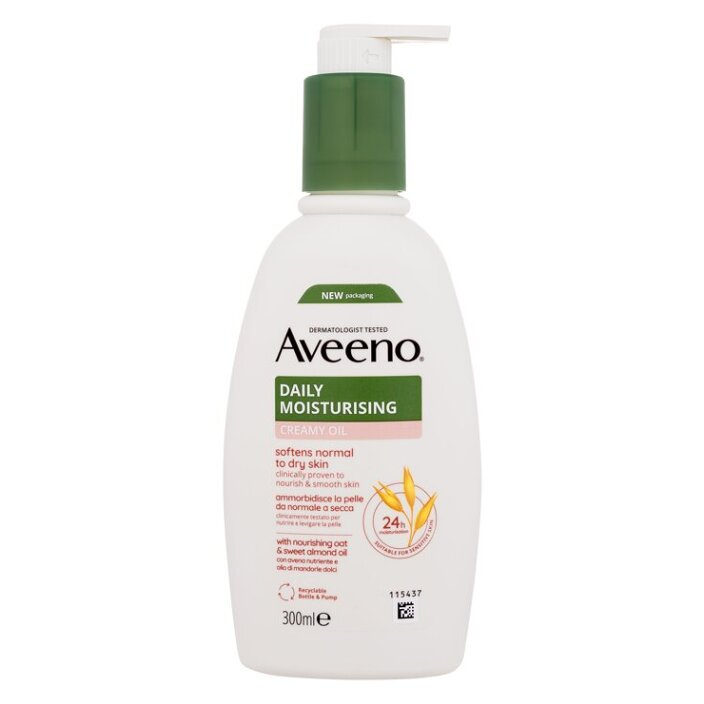 Aveeno Daily Moisturising Softens Dry Skin jemné tělové mléko 300 ml