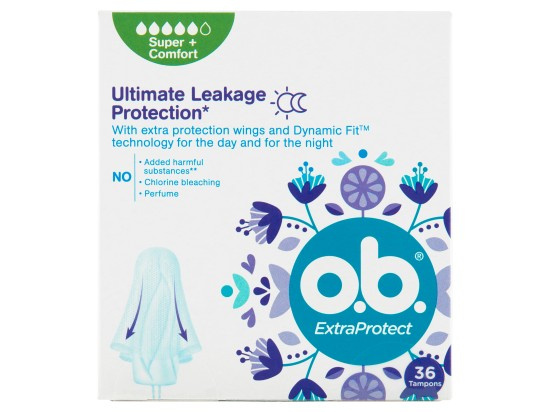 O.B. ExtraProtect Super + Comfort tampony 36 kusů