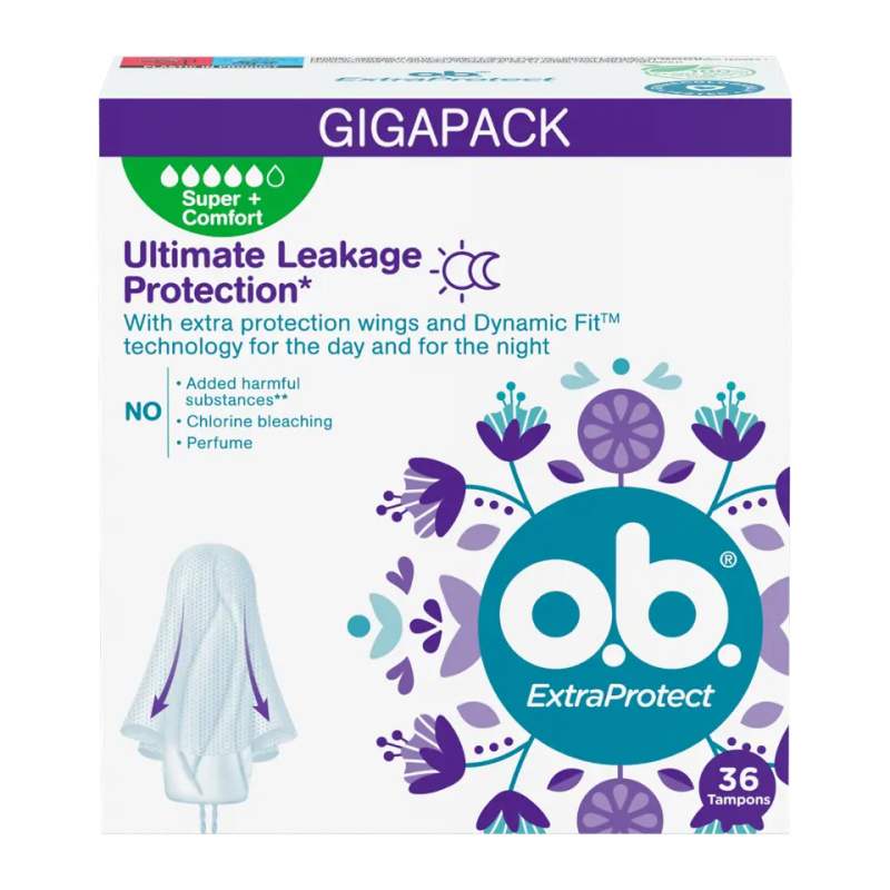 O.B. ExtraProtect Super + Comfort tampony 36 kusů