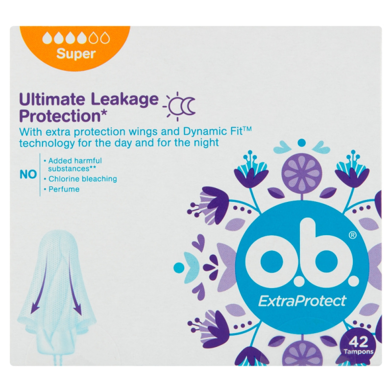 O.B. ExtraProtect Super tampony 42 ks