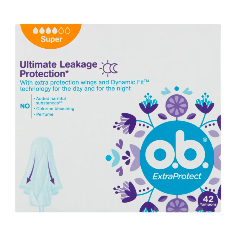 O.B. ExtraProtect Super tampony 42 ks