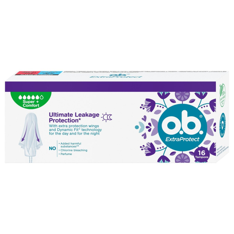 o.b. Extra Protect Super+ Comfort tampony 16 ks