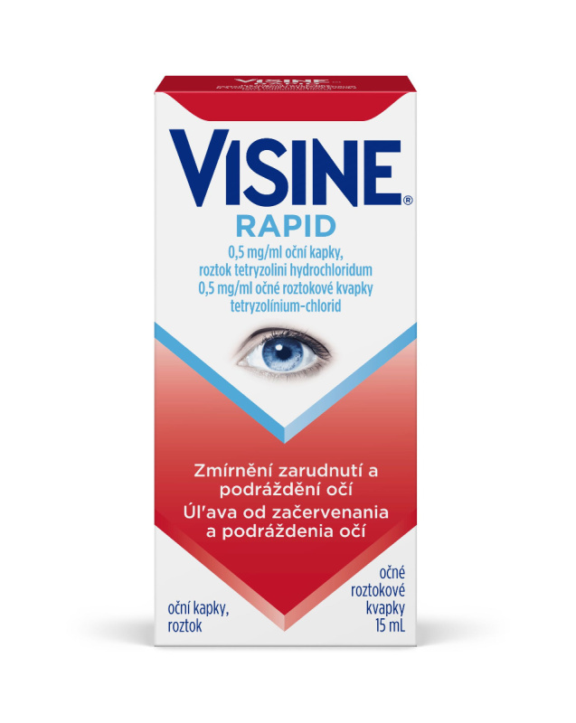 VISINE RAPID 0,5MG/ML Oční kapky, roztok 1X15ML