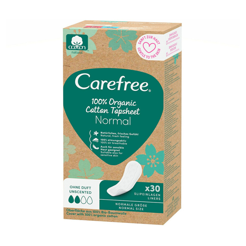 Carefree Organic Cotton Normal slipové vložky 30 ks