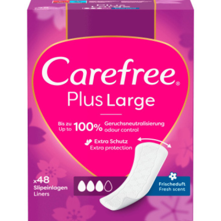 Carefree Plus Large Fresh Scent slipové vložky 48 ks