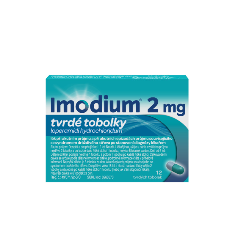 IMODIUM 2MG Tvrdá tobolka 12