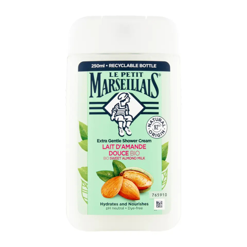 Le Petit Marseillais Sweet Almond Milk BIO krémový sprchový gel 250 ml