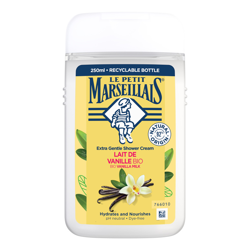 Le Petit Marseillais Vanilla Milk BIO krémový sprchový gel 250 ml
