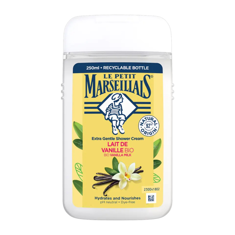 Le Petit Marseillais Vanilla Milk BIO krémový sprchový gel 250 ml
